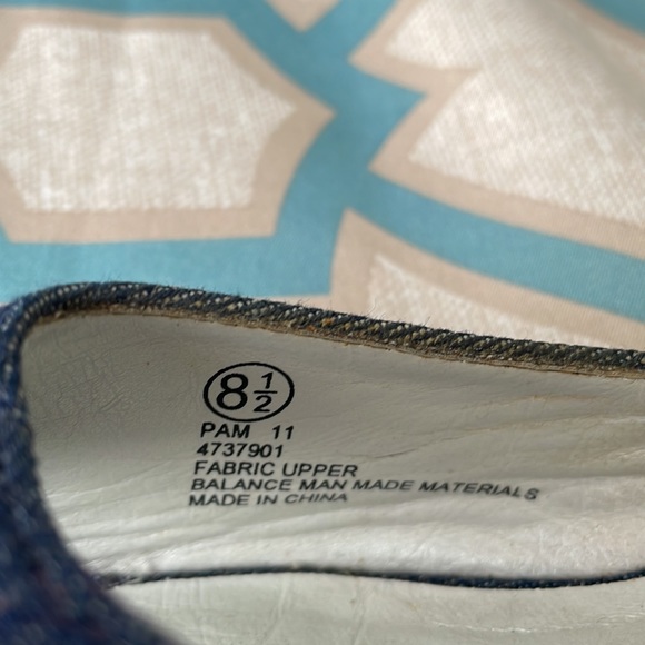 fanfares Shoes Vintage Denim Square Toe Slip On Sandal 85 Poshmark